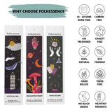 Folkulture Incense Sticks | Set of 6 (120 Insence-Sticks) for Positive Aura | Coconut Mango, Oriental Aqua, Green Tea, Ocean Salt, Rose Geranium, Orange Blossom Inscents-Sticks | Magic Hour