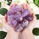 ZHIYUXI 2" Amethyst Rose Quartz Clear Quartz Fluorite Raw Crystals and Stones 4Pcs Crystals Bulk Real Crystals Decor Huge Rocks for Tumbling Witchcraft Wrapping Fountain Rocks Cabbing Room Decor
