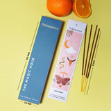 Folkulture Incense Sticks | Set of 6 (120 Insence-Sticks) for Positive Aura | Coconut Mango, Oriental Aqua, Green Tea, Ocean Salt, Rose Geranium, Orange Blossom Inscents-Sticks | Magic Hour