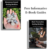 Sugandha Wellness Rainbow Moonstone Healing Crystal Necklace - Lunar Pendant Balance, Inner Light, Love & Creativity