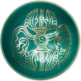 Tibetan Singing Bowl Set - Authentic Handcrafted Mindfulness Meditation Holistic Sound 7 Chakra Healing by Himalayan Bazaar (Turquoise)