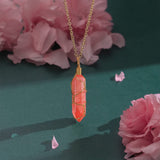 VIBILIA Healing Crystal Necklace Wire Wrapped Natural Amethyst Stone Point Pendant Necklace Hexagonal Reiki Spiritual Quartz Gemstone Stone Jewelry for Women Men