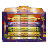 Tulasi Incense Sticks with Natural Oils Set of 6 Fragrances (120 Sticks) Hand Rolled Incense Sticks, Calming Home Aromatherapy, Meditation, Relaxing, Mixed Scents with Natural Oils
