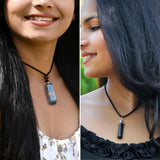 Sugandha Wellness Rainbow Moonstone Healing Crystal Necklace - Lunar Pendant Balance, Inner Light, Love & Creativity