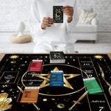 Knana Altar Cloth Gold Star Tarot Mat Tarot Card Cloth for Reading with Celtic Cross Pattern (Star)