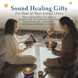 Sanskar Nepal - Tibetan Singing Bowl Set of 7, Handcrafted Singing Bowl for Meditation & Holistic Healing, Yoga Accessories, 3-5” Black Singing Bowls with Wooden Striker, Cushion & Purple Carry Box