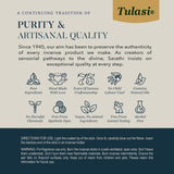 Tulasi Incense Sticks with Natural Oils Set of 6 Fragrances (120 Sticks) Hand Rolled Incense Sticks, Calming Home Aromatherapy, Meditation, Relaxing, Mixed Scents with Natural Oils