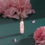 VIBILIA Healing Crystal Necklace Wire Wrapped Natural Amethyst Stone Point Pendant Necklace Hexagonal Reiki Spiritual Quartz Gemstone Stone Jewelry for Women Men