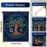 XSYLOHXL Tarot Crad bag and Pouches kit 6 pcs Tarot Deck Holder Storage Gift Velvet Bags with Sturdy Drawstrings Also Suitable for Crystals Dices Witchcraft and Divination Supplies