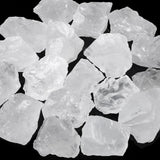 ZHIYUXI 2" Amethyst Rose Quartz Clear Quartz Fluorite Raw Crystals and Stones 4Pcs Crystals Bulk Real Crystals Decor Huge Rocks for Tumbling Witchcraft Wrapping Fountain Rocks Cabbing Room Decor