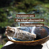 Premium Sage Incense Sticks with Energy Cleansing Holder - Charcoal-Free for a Clean Non Toxic Burn - Smudging, Negative Energy Purification, Natural Aromatherapy Home Fragrance, 30 Incenses