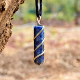 Sugandha Wellness Rainbow Moonstone Healing Crystal Necklace - Lunar Pendant Balance, Inner Light, Love & Creativity