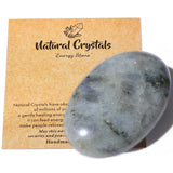 MAIBAOTA 2.4" Lapis Lazuli Crystal Stone Polished Palm Stone 0.7" Thick Natural Reiki Gemstone Worry Stone Healing Crystals Energy Balancing Anxiety Stress Relief Meditation 1 Pc