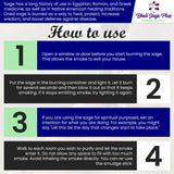 Lavender with White Sage - Bholi Sage Plus Sage Incense Sticks for Cleansing Negative Energy, Sage Sticks for House Cleansing - Lavender with White Sage Smudge Sticks Pack of 4