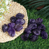 ZHIYUXI 2" Amethyst Rose Quartz Clear Quartz Fluorite Raw Crystals and Stones 4Pcs Crystals Bulk Real Crystals Decor Huge Rocks for Tumbling Witchcraft Wrapping Fountain Rocks Cabbing Room Decor