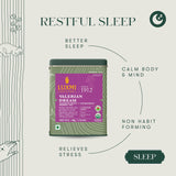 Luxmi Estates - Valerian Dream - Organic Valerian Root Tea for Sleep - Loose Leaf - 50g (25 Cups) | with Valerian Root, Chamomile & Lavender | Perfect Wellness Sleep Tea