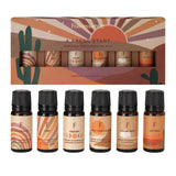 Folkulture Fragrance Oils for Diffuser | Set of 6 Essential Oils Set for Diffusers for Home | Diffuser Oil Scents - Lavender, Palo Santo, Rose Geranium, Lemongrass, Ocean Salt | Lotus Gift Box Set