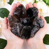 ZHIYUXI 2" Amethyst Rose Quartz Clear Quartz Fluorite Raw Crystals and Stones 4Pcs Crystals Bulk Real Crystals Decor Huge Rocks for Tumbling Witchcraft Wrapping Fountain Rocks Cabbing Room Decor