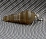 Amazing Gemstone Rainbow Moonstone Crystal Pendulum for Divination - Certified Dowsing Crystals and Healing Stones for Chakra Balancing and Meditation - Enhance Reiki Spiritual Growth