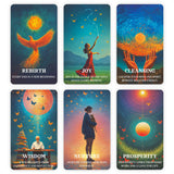 GZXINKE Cosmic Oracle Cards, Universe Message Oracle Cards for Beginners, Inner Strength, Spiritual Guidance Oracle Deck, Universal Wisdom for Daily Use, Readings, and Meditation