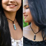 Sugandha Wellness Rainbow Moonstone Healing Crystal Necklace - Lunar Pendant Balance, Inner Light, Love & Creativity