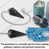 Amazing Gemstone Rainbow Moonstone Crystal Pendulum for Divination - Certified Dowsing Crystals and Healing Stones for Chakra Balancing and Meditation - Enhance Reiki Spiritual Growth