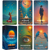 GZXINKE Cosmic Oracle Cards, Universe Message Oracle Cards for Beginners, Inner Strength, Spiritual Guidance Oracle Deck, Universal Wisdom for Daily Use, Readings, and Meditation