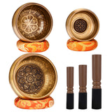 DiDiBirDi 3.15In, 3.54In, 4.33In, 3Pcs Tibetan Singing Bowl Set – Handmade in Nepal for Meditation, Yoga, Relaxation and Stress Relief, Sound Bath