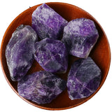 ZHIYUXI 2" Amethyst Rose Quartz Clear Quartz Fluorite Raw Crystals and Stones 4Pcs Crystals Bulk Real Crystals Decor Huge Rocks for Tumbling Witchcraft Wrapping Fountain Rocks Cabbing Room Decor
