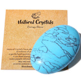 MAIBAOTA 2.4" Lapis Lazuli Crystal Stone Polished Palm Stone 0.7" Thick Natural Reiki Gemstone Worry Stone Healing Crystals Energy Balancing Anxiety Stress Relief Meditation 1 Pc