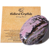 MAIBAOTA 2.4" Lapis Lazuli Crystal Stone Polished Palm Stone 0.7" Thick Natural Reiki Gemstone Worry Stone Healing Crystals Energy Balancing Anxiety Stress Relief Meditation 1 Pc