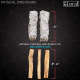 JL Local Smudge Kit Refill - White Sage & Palo Santo for Smudging, Healing, Smoke Cleansing, Meditating & Incense (Sage & Palo Refill)