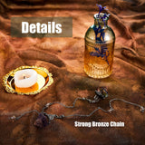 Hicarer 2 Pieces 7 Chakra Crystal Pendulum for Divination Natural Crystal Amethyst Pendulum Dowsing for Divination, Protection, Meditation, Wicca