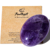 MAIBAOTA 2.4" Lapis Lazuli Crystal Stone Polished Palm Stone 0.7" Thick Natural Reiki Gemstone Worry Stone Healing Crystals Energy Balancing Anxiety Stress Relief Meditation 1 Pc