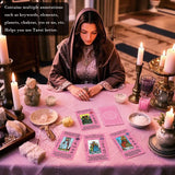 Smoostart Tarot Cards for Beginners with Meanings on Cards - Includes Premium Velvet Storage Bag & Guide Book - 450GSM Thicker Cards