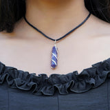 Sugandha Wellness Rainbow Moonstone Healing Crystal Necklace - Lunar Pendant Balance, Inner Light, Love & Creativity