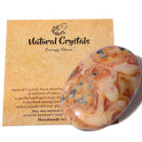 MAIBAOTA 2.4" Lapis Lazuli Crystal Stone Polished Palm Stone 0.7" Thick Natural Reiki Gemstone Worry Stone Healing Crystals Energy Balancing Anxiety Stress Relief Meditation 1 Pc