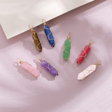 VIBILIA Healing Crystal Necklace Wire Wrapped Natural Amethyst Stone Point Pendant Necklace Hexagonal Reiki Spiritual Quartz Gemstone Stone Jewelry for Women Men