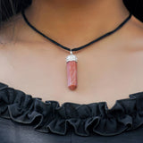 Sugandha Wellness Rainbow Moonstone Healing Crystal Necklace - Lunar Pendant Balance, Inner Light, Love & Creativity