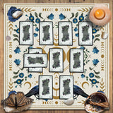 Knana Tarot Altar Cloth - Silk Witchcraft Mat for Reading - Includes Tarot Card Bag (Sun Moon)