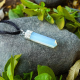 Sugandha Wellness Rainbow Moonstone Healing Crystal Necklace - Lunar Pendant Balance, Inner Light, Love & Creativity
