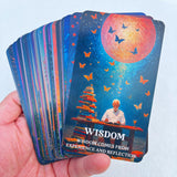 GZXINKE Cosmic Oracle Cards, Universe Message Oracle Cards for Beginners, Inner Strength, Spiritual Guidance Oracle Deck, Universal Wisdom for Daily Use, Readings, and Meditation