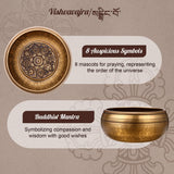 DiDiBirDi 3.15In, 3.54In, 4.33In, 3Pcs Tibetan Singing Bowl Set – Handmade in Nepal for Meditation, Yoga, Relaxation and Stress Relief, Sound Bath