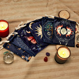 XSYLOHXL Tarot Crad bag and Pouches kit 6 pcs Tarot Deck Holder Storage Gift Velvet Bags with Sturdy Drawstrings Also Suitable for Crystals Dices Witchcraft and Divination Supplies