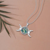 ADUINCEED Tree of Life Necklace for Women, S925 Sterling Silver Moon Goddess Tree of Life Necklace, Family Tree Pendant Mothers Day Holiday Christmas Birthday Jewelry Gifts
