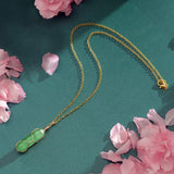 VIBILIA Healing Crystal Necklace Wire Wrapped Natural Amethyst Stone Point Pendant Necklace Hexagonal Reiki Spiritual Quartz Gemstone Stone Jewelry for Women Men
