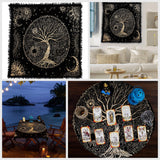 Indian Consigners Tree of Life Altar Cloth Tapestry Tablecloth Celtic Trees Ritual Spiritual Cloth for Sacred Places, Cotton Square Tarot Table Cover 18 by 18 Sacred